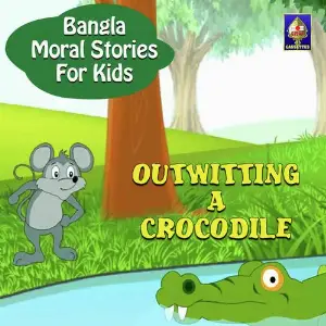 Bangla Moral Stories for Kids - Outwitting A Crocodile image